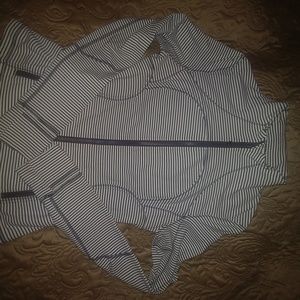 Gray Stiped Lululemon Zip-up